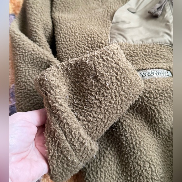 Free People Hit The Slopes Fleece Jacket Olive Green XS - Picture 6 of 8